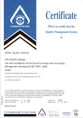 certificate iso 9001